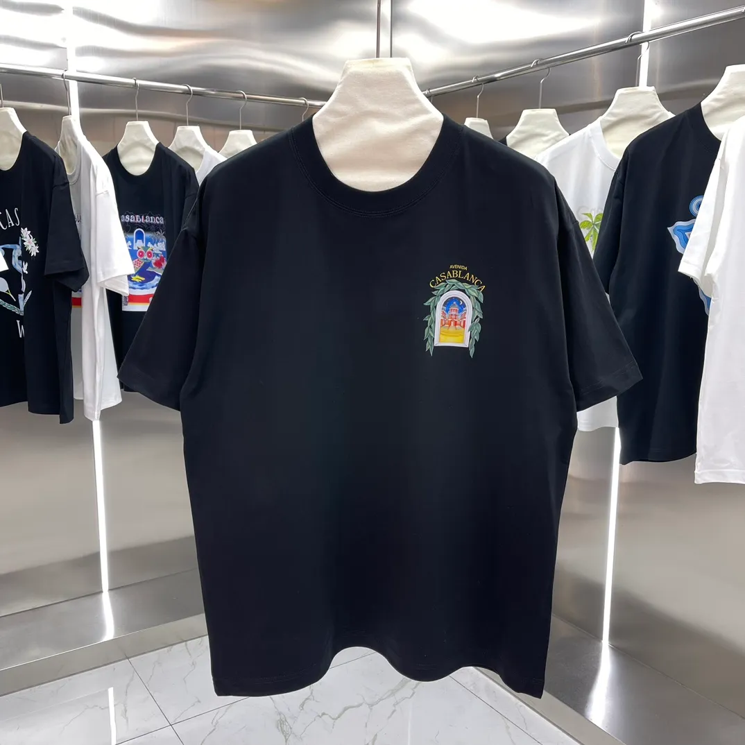 Casablanca Classic Series T ， ， 。 ， Classic ， In Stock ！ ：White Black Size：S M L XL XXL